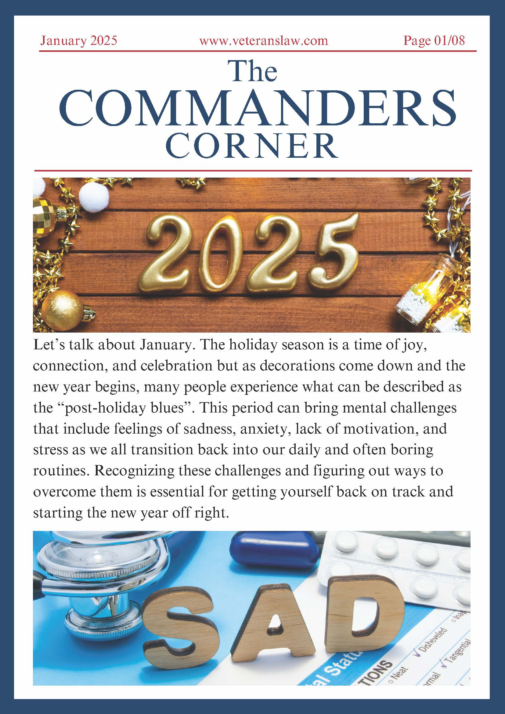 Commanders Corner - January 2025 page 1